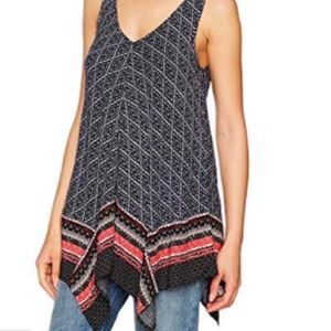 Handkerchief style Printed Tunic Top
